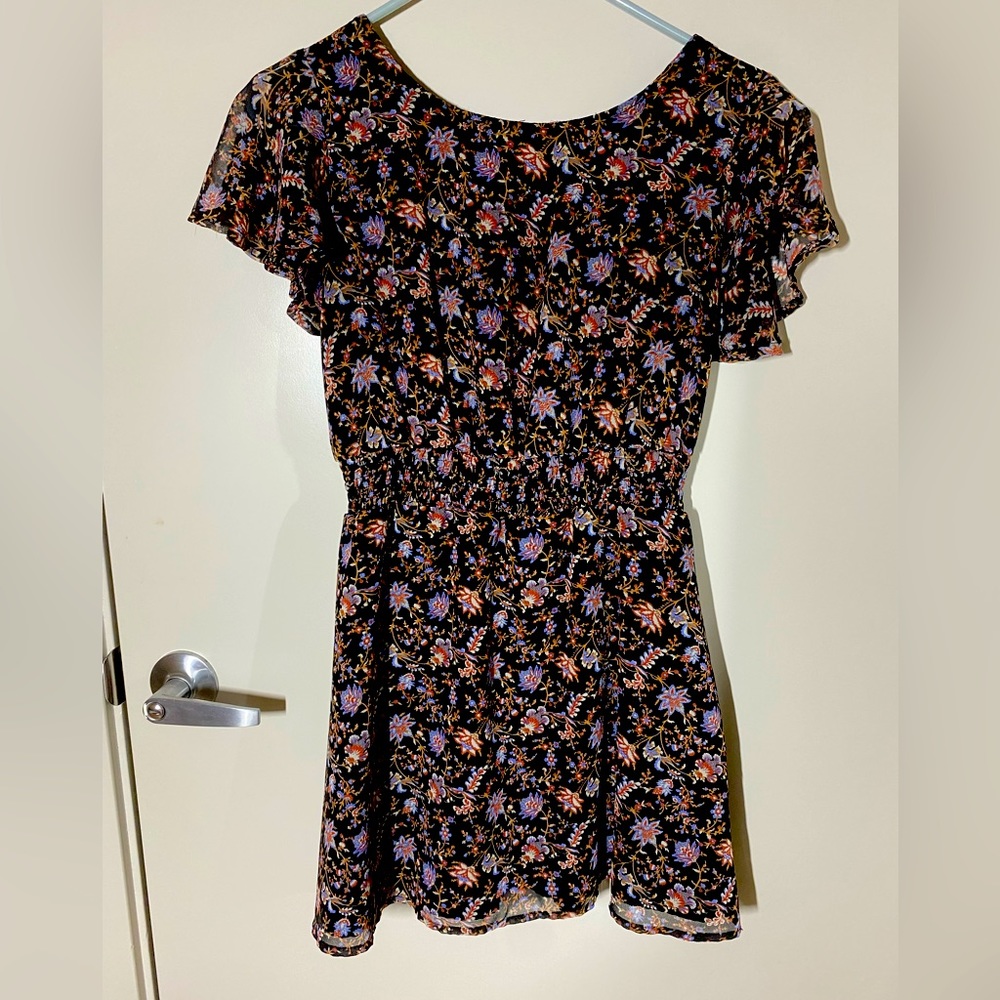 Print mini dress